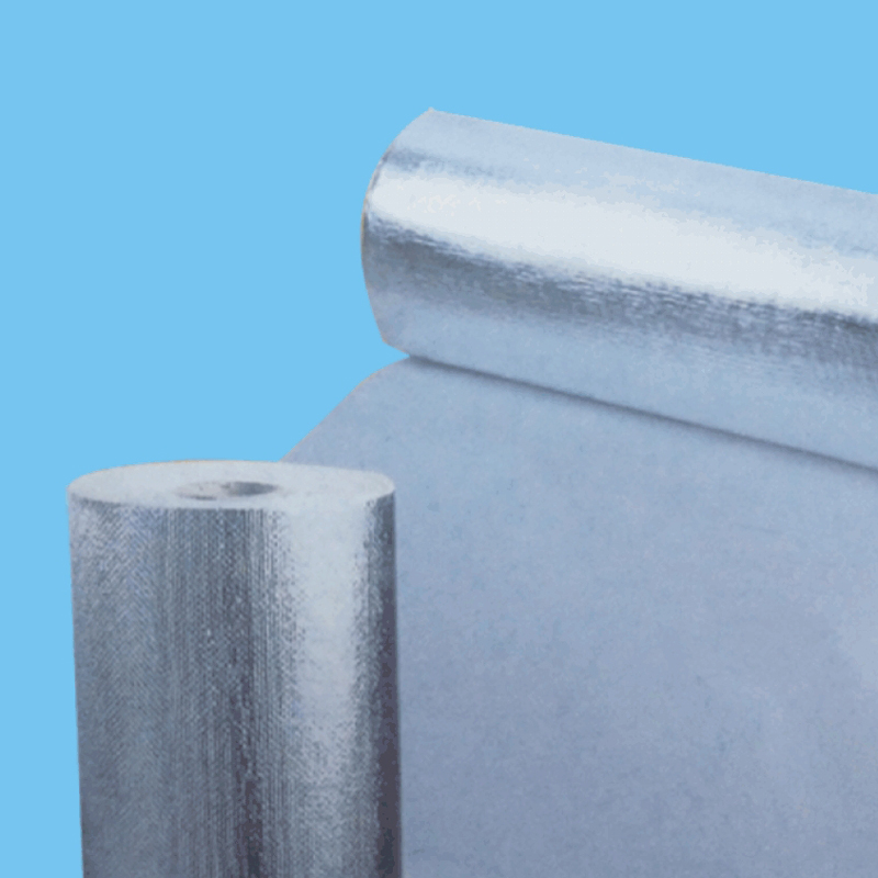 Ceramic fiber cloth coated with aluminum foil